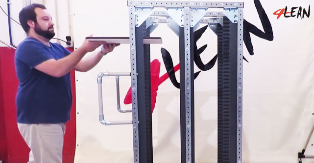 Lean Manufacturing - 4Lean - Part Straight Plate Cart Mizusumashi