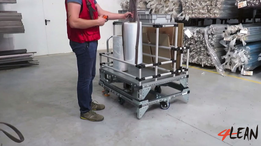 Lean Manufacturing - 4Lean - Mizusumashi - Kit Pallet Modular