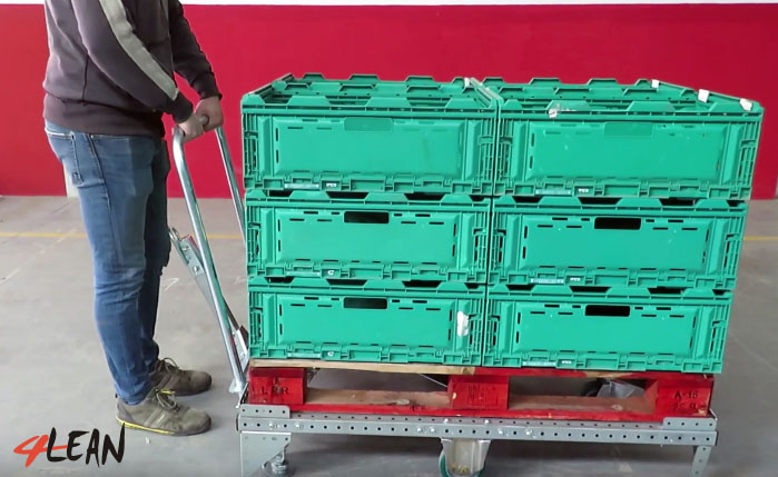 Lean Manufacturing - 4Lean - mizusumashi - Handle Component