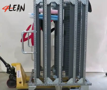 Lean Manufacturing - 4Lean - Panel tilt Cart Modular